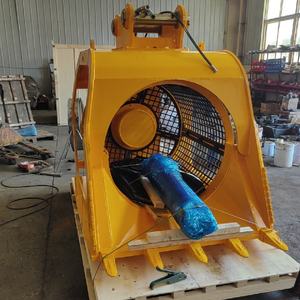 Accesorio de excavadora de fábrica de China Cubo de trituración y cribado de suelo para excavadora - Product Image 1