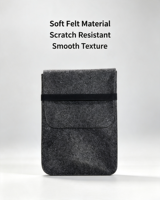 Housse de protection minimaliste en feutre pour ordinateur portable avec sangle de fixation, modèle ALYD2603, fabriqué en Chine