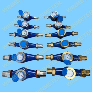 Hoogwaardige DN15-DN50 Klasse B messing multi-jet droge type schijfroer externe regeling CE gecertificeerde huishoudelijke waterstroommeter - Product Image 5