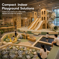 Equipo de juego suave para niños pequeños, zona de aprendizaje temprano ASTM para cafeterías y salas de estar, piscina de bolas con borde acolchado, proyecto de instalación de grado comercial