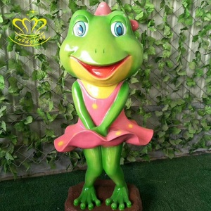 Bền Sợi Thủy Tinh Ếch Tượng Cho Phục Sinh Phổ Biến Ngoài Trời Vườn Đường Phố Cảnh Quan Trang Trí Nhựa Thủ Công Mỹ Nghệ Công Cộng Tác Phẩm Điêu Khắc - Product Image 5