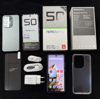 Venta al por Mayor de Fábrica: Teléfono Inteligente Note 50 Pro 5G con Pantalla LCD HD, Deca Core, Cámara IA de 50MP, Android 13, Versión Global