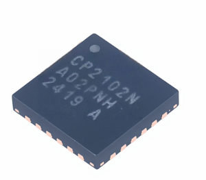 CP2102N-A02-GQFN24R Silicon Labs USB to UART Bridge Controller with 12 GPIOs 24-QFN Package - Product Image 1