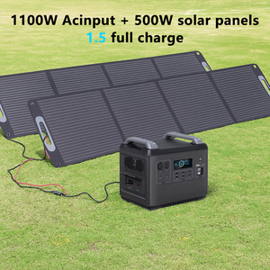 2400W Portable Power Station <b>Solar</b> <b>Generator</b> MPPT Controller for Camping RV Car Emergency Use-Cigar Lighter Drone/Electronics - Product Image 3