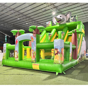 Outdoor Large Interaction Game Adult Inflatable Obstacle Course House Amusement Park Inflatable Obstacle Course Inflatable Obsta - Product Image 3