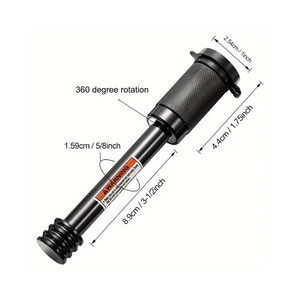 Cerraduras de enganche de remolque de acero al carbono con recubrimiento electroforético negro, pasador de <span class=keywords><strong>5</strong></span>/8 pulgadas, antirrobo para remolques, camiones, portabicicletas, con 2 llaves - Product Image 3