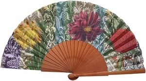 Pintura de Alta Calidad con Diseño de Flores Variadas, Tallada en Bambú, Estilo Vintage - Product Image 3