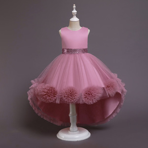 Vestido de Princesa con Flores y Cola de Pelo, Hecho a Medida, Estilo 2026, para Niñas, Ideal para Presentaciones de Piano y Concursos - Product Image 2