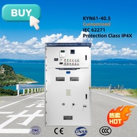 Armoire sectionnelle de sectionnalisation de bus blindée en métal, type chariot extractible, haute performance 35 kV KYN61-40.5