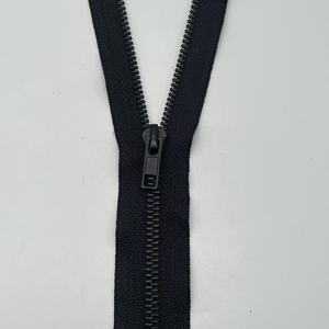 Directo del fabricante Open-End 5 # Black Copper Auto Lock Slider 60cm Zipper Lag-Free Factory Direct Supply - Product Image 5