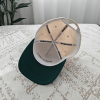 Casquette de baseball bicolore à 5 panneaux avec logo personnalisé, 100 % coton, style colorblock, avec boucle métallique, pour marques de vêtements, vente en gros