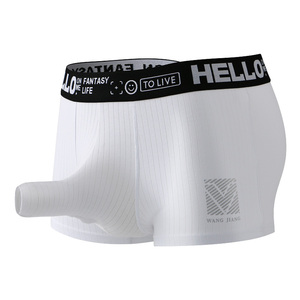 Slip sexy traspirante taglie forti da uomo <span class=keywords><strong>in</strong></span> cotone a maglia stretta, con <span class=keywords><strong>foto</strong></span> di <span class=keywords><strong>uomini</strong></span> <span class=keywords><strong>in</strong></span> biancheria intima cinese - Product Image 1