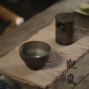 Handmade Ceramic <b>Teacup</b> Wide Mouth Conical Shape Matte Finish Tea Tasting Cup Individual Master Cup - Product Image 3
