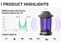 Anti-moustiques solaire intelligent à forte puissance électrique pour une protection stable contre les insectes, à installer dans la cour.