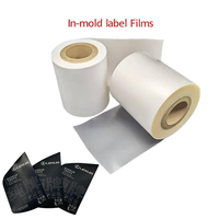 Film d'étiquetage rigide brillant et imperméable personnalisé pour le moulage par soufflage, haute adhérence, résistant aux rayures, pour contenants en PP