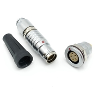 Connecteur Circulaire Métallique Fgg Egg à 5 Broches, Connecteur Étanche IP68 Mâle/Femelle Push-Pull à 2, 3, 4, 5, 8, 16 Broches