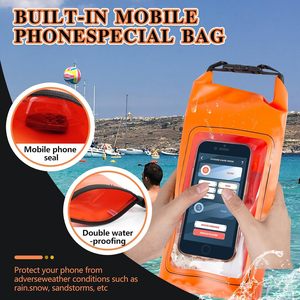 Sac étanche en PVC 500D avec bandoulière, sac à dos étanche pour téléphone à écran tactile, vente en gros - Product Image 4