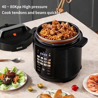 Nouvelle Cocotte-minute Électrique Multifonctionnelle 2026, Grande Capacité 6L, Affichage Couleur, Cuisinière à Pression Numérique Intelligente pour la Cuisine Domestique