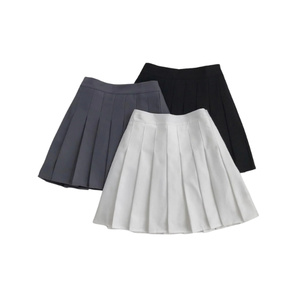 Femmes taille haute plissée Mini jupe décontracté mode coréenne dentelle pansement jupe courte été automne Collection Spandex formelle - Product Image 6