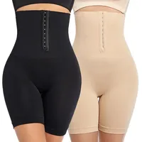 Culotte gainante taille haute pour femme avec ajustement par boucle, effet amincissant et rehausseur de fesses, sous-vêtement de sécurité