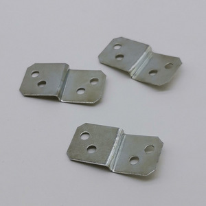 <b>Silver</b> Four Hole Corner <b>Bracket</b> Iron Sheet Durable Connectors For Photo Frame Fixing - Product Image 1