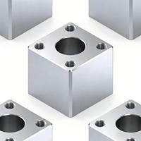 Bloc de fraisage et d'alésage CNC de haute précision en alliage d'aluminium pour prototypes de pièces automobiles, sans MOQ