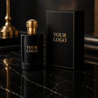 Parfum noir personnalisé, marque privée, 100 ml, vaporisateur EDP, parfum boisé ambré oud, cadeau d'entreprise, OEM ODM