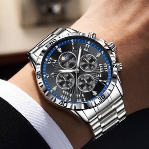 Nuevo Reloj Explosivo de Negocios Sol Luna Estrella Multifuncional Luminoso Impermeable de Cuarzo al Por Mayor - Product Image 2