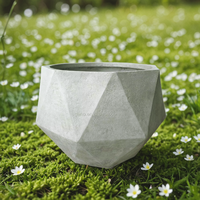 Pot de fleurs chinois pour l'extérieur, pot en béton pour le jardin, de haute qualité