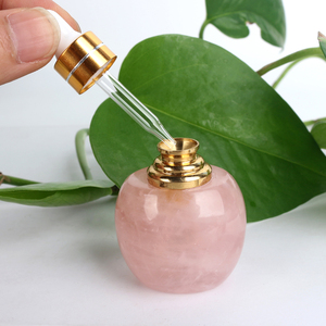 Bouteille d'huile en quartz naturel de haute qualité, flacon de parfum en cristal, pendentifs pour cadeau - Product Image 3