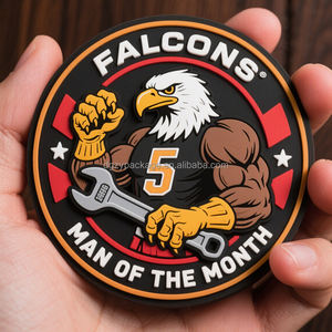 Biểu tượng tùy chỉnh PVC Silicone vá sắt trên móc và vòng lặp truyền nhiệt PVC vòng các bản vá lỗi cao su hat vá cho cap - Product Image 4