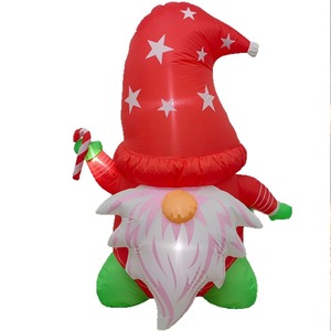 Duende Inflable sin Rostro de Navidad con Luces LED, Decoración para Jardín Exterior para Exhibición Navideña - Product Image 5
