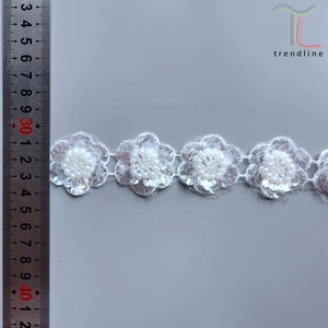 May mặc & chế biến phụ kiện cưới trắng ngọc trai sequin đính cườm hoa pháp Phi cắt tỉa ren với hạt cho Ăn mặc - Product Image 5