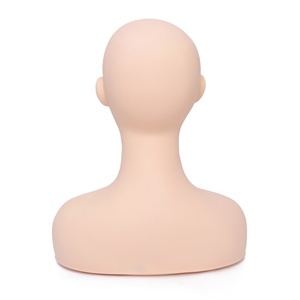 Têtes de mannequin en silicone souple sans formation sur les cheveux, sans maquillage, <span class=keywords><strong>tête</strong></span> de cosmétologie <span class=keywords><strong>professionnelle</strong></span> pour femme - Product Image 3