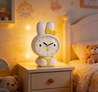 Bunter Kaninchen-Stil Cartoon Musikwecker mit Touch-Licht