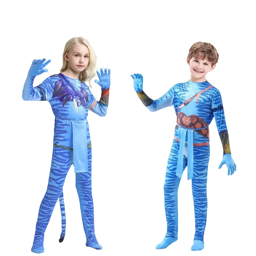 New Halloween party Avatar 2 Water cos costumes Children's Day men's and women's costumes bodysuit