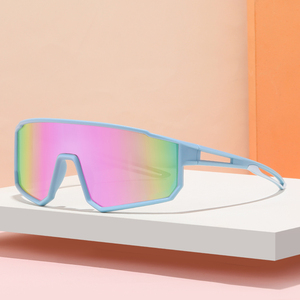 <span class=keywords><strong>2023</strong></span> Usine OEM ODM Sur Mesure UV400 Nouveau Style Extérieur PC Enfants Sport Grande Lentille Lunettes de Soleil Lunettes de Cyclisme Photochromiques - Product Image 2