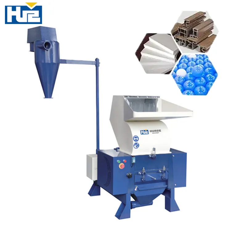 HUARE HSS180-Trituradora de plástico con hoja de acero estándar, máquina para triturar botellas y bolsas de residuos recicladas