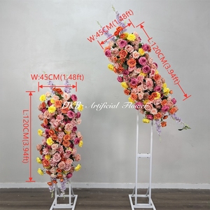 Conjunto de Decoración de Fondo con Flores Artificiales Realistas para Bodas al Aire Libre y Arreglos Florales para el Día de la Madre - Product Image 2