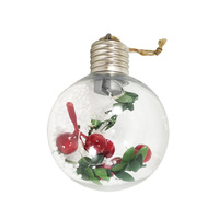 Décoration de Noël LED personnalisée exquise, alimentée par énergie solaire, pour arbre de Noël