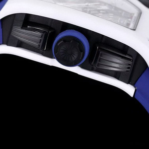 2026 Light Luxury High-<b>End</b> 011 Tonneau Ceramic Dial Titanium Chronograph Mechanical Movement Sport Rubber 20mm Men's Fashion - Product Image 5