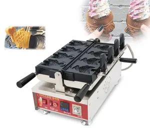 2023 nuovo design Top Sales Gas type fish waffle maker / taiyaki making waffle machine