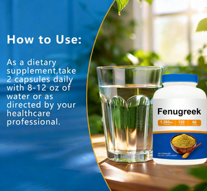 Cápsulas de Semente de Feno-grego de Alta Qualidade 120 Contagens para Adultos Promovem a Digestão <span class=keywords><strong>Anti</strong></span>-inflamatório e Suplemento Herbal Antioxidante - Product Image 4