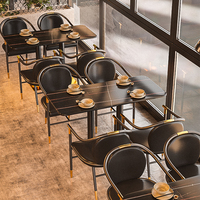 Meubles de pub et de restaurant commercial Restauration rapide Café Boutique Restaurant Stand Salle à manger Chaise et tables de restaurant à vendre