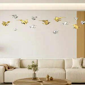 Modern Interior Home Decorations Origami Crane Hanging Ornament For Home Living Room