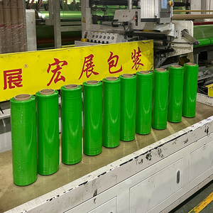 Color Stretch <b>Film</b> Cheap China Wholesale 20 Mic PE Pallet Mini Jumbo <b>Roll</b> Shrink Cast Pallet Material Manual Wrap Stretch <b>Film</b> - Product Image 5