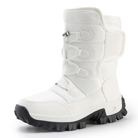 Bottes de neige à la cheville à coupe haute directe pour femmes chaussures en coton d'extérieur résistantes à la neige NOUVELLES chaussures de neige pour hommes livraison directe