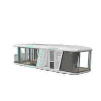 Mobile Container Hotel Prefabricated Futuristic Capsule House For Touring Prefab House