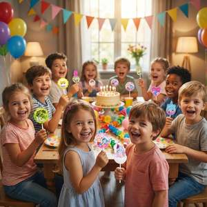 Sucettes en forme de cœur pour enfants, design artistique 4D, faites à la main, mignonnes, en forme de lapin, de dinosaure, de <span class=keywords><strong>licorne</strong></span> - Product Image 4