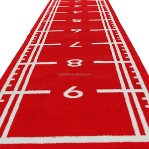 Produits HRX LINE : Tapis de glisse pour traîneau 10ft x 4ft, 14mm, avec ruban adhésif double face, pour l'installation de systèmes de poussée de traîneau et d'entraînement avec poids pour salle de sport à domicile - Product Image 4